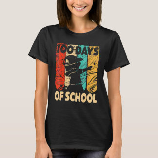 Fijne 100 dagen op school 100e dag kinderen met bo t-shirt