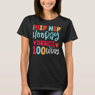 Fijne 100 dagen schoolkinderen, lesjongens t-shirt