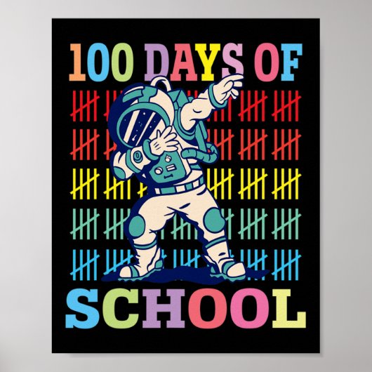 Fijne 100 dagen van de Kinderen van de school die Poster (Voorkant)