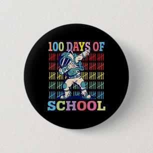 Fijne 100 dagen van de Kinderen van de school die Ronde Button 5,7 Cm