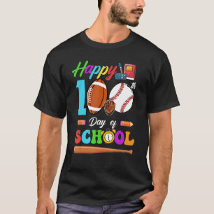 Fijne 100e dag van de Football Baseball Boys G T-shirt