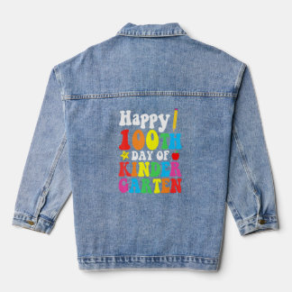 Fijne 100e dag van de Kindergarten School Leerscho Denim Jacket