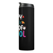 Fijne 100e dag van de leerling van de school thermosbeker (Geroteerd rechts)