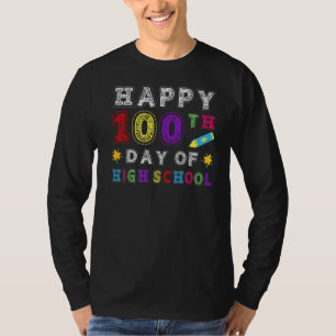 Fijne 100e dag van de middelbare school leraar of  t-shirt