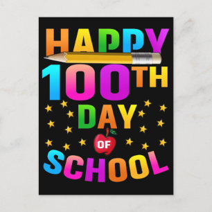 Fijne 100e dag van de School voor docenten en stud Briefkaart