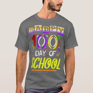Fijne 100e dag van schoolleraren jongens Meisjes K T-shirt