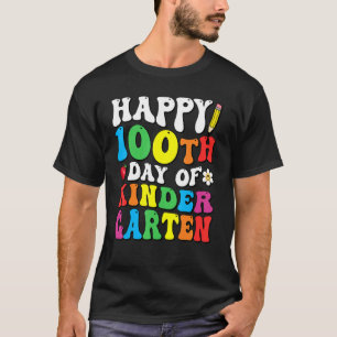Fijne 100ste dag van de Kindergarten Leraar Kinder T-shirt