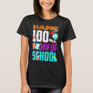Fijne 100ste dag van de school grappige leerling K T-shirt