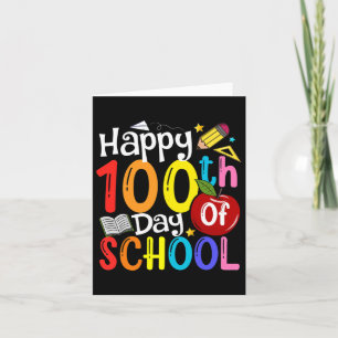 Fijne 100ste dag van schoolleraren Leerling Happy  Kaart