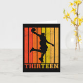 Fijne 13de verjaardag Decoraties voor jongens Bask Kaart (Gele Bloem)