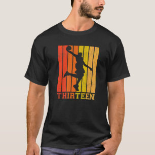 Fijne 13de verjaardag Decoraties voor jongens Bask T-shirt