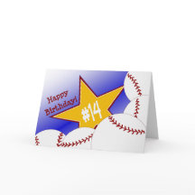 Fijne 14e verjaardag! honkbalfan