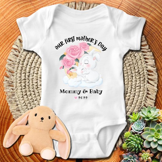 Fijne 1e Moederdag Baby Body Romper