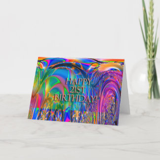 Fijne 21e verjaardag! kaart