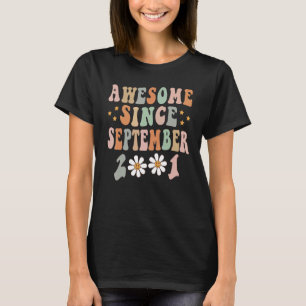 Fijne 21ste verjaardag 21 jaar oud Geweldige sinds T-shirt