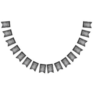 Fijne 25ste verjaardag op de krijgsraad vlaggetjes