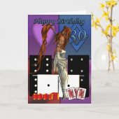 Fijne 30ste verjaardag op een erbarmelijke deva kaart (Gele Bloem)