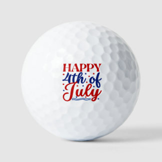 Fijne 4 juli golfballen