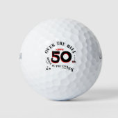 Fijne 50e! golfballen (Voorkant)