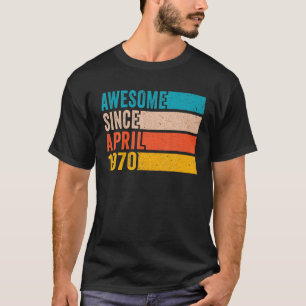 Fijne 52ste verjaardag 52 jaar oud Geweldige sinds T-shirt