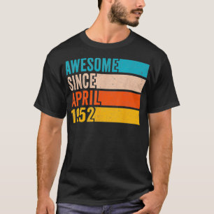 Fijne 70ste verjaardag 70 jaar oud Geweldige sinds T-shirt
