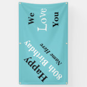 Fijne 80ste verjaardag op verkoop spandoek (Verticaal)