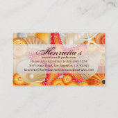 Fijne Abstracte Cool Cute Girly Natuur Mode Visitekaartje (Achterkant)