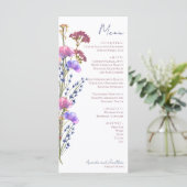 Fijne acrylbloem menu (Staand voorkant)