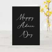 Fijne Admin dag. Dag voor administratieve professi Kaart (Gele Bloem)