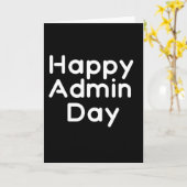Fijne Admin dag. Dag voor administratieve professi Kaart (Gele Bloem)