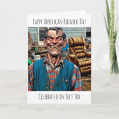 Fijne Amerikaanse Redneck Dag  Kaart (Voorkant)