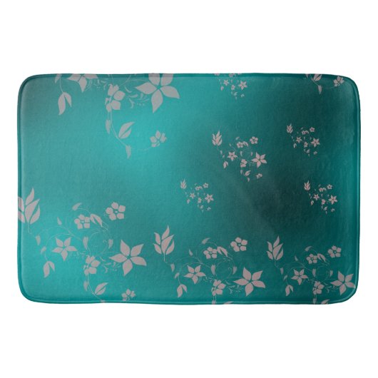 Fijne Aziatische bloemen Badmat (Voorkant)
