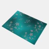 Fijne Aziatische bloemen Deurmat (Schuin)