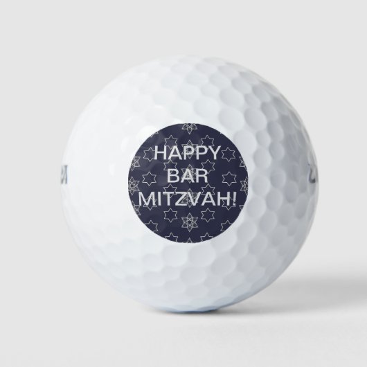 Fijne Bar Mitzvah! Golfballen (Voorkant)