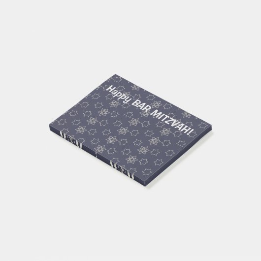 Fijne Bar Mitzvah! Post-it® Notes (Schuin)