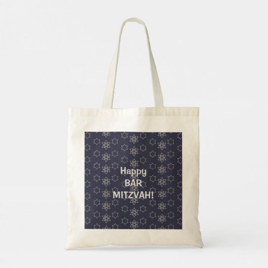 Fijne Bar Mitzvah! Tote Bag (Achterkant)