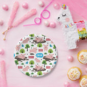 Fijne biggen in het Bord van het modderpapier (Feest)