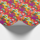 Fijne bijen cadeaupapier (Hoek)