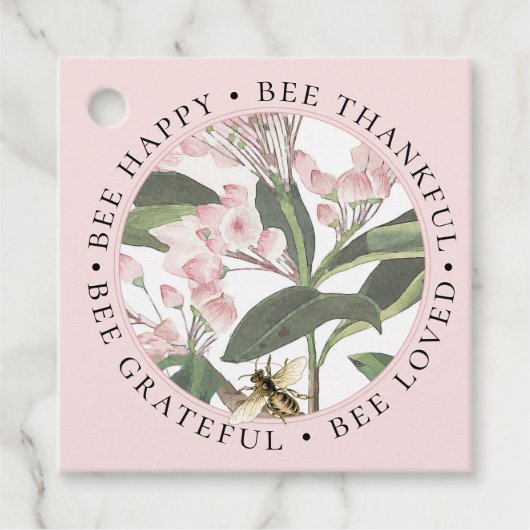 Fijne Bijen Thankful Inspirerend Apiary Label (Voorkant)