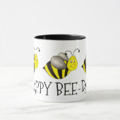 Fijne bijendag Bumblebee Bday Bee Birthday Party Mok (Midden)