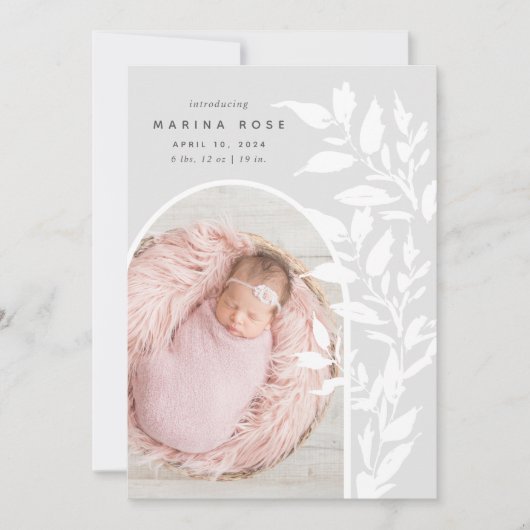 Fijne bladeren | Aankondiging van de foto ter gebo (Voorkant)