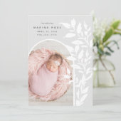 Fijne bladeren | Aankondiging van de foto ter gebo (Staand voorkant)