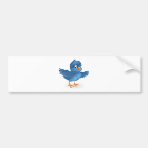 Fijne blauwvogel bumpersticker