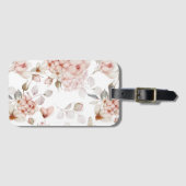 Fijne bloemen en vlinders bagagelabel (Voorkant (horizontaal))