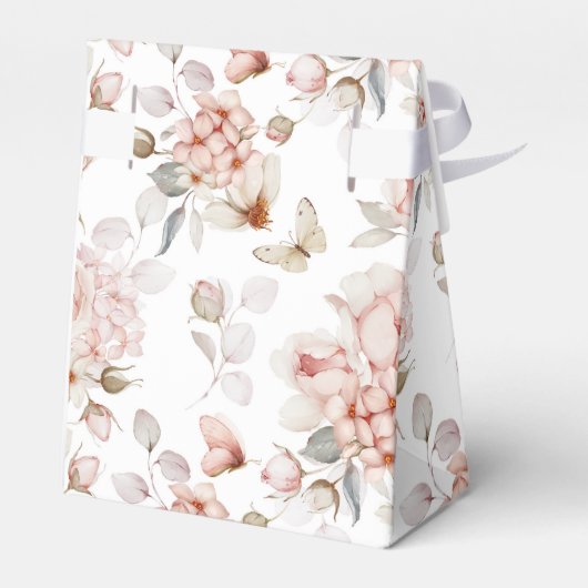 Fijne bloemen en vlinders bedankdoosjes (Achterkant)