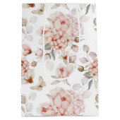 Fijne bloemen en vlinders medium cadeauzakje (Achterkant)