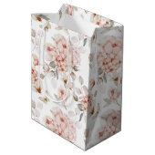 Fijne bloemen en vlinders medium cadeauzakje (Achterkant Gekanteld)