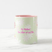 Fijne bloemen Moederdag schattige mok (Center)