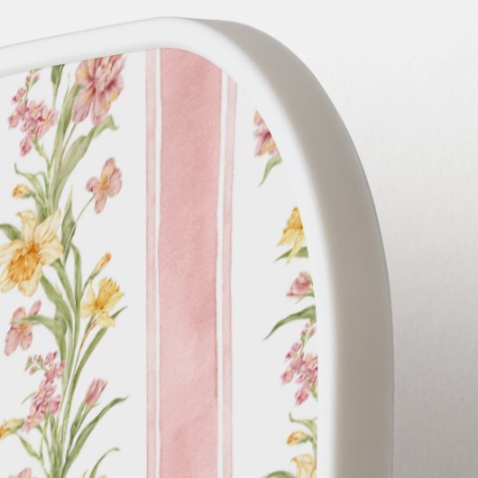 Fijne bloemen pickleball paddle (Links Detail)