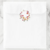 Fijne bloemenkrans Stickers (Tas)